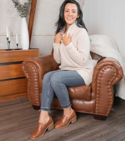 Baretraps Flats & Loafers-Accord Penny Loafer Auburn