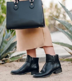 Baretraps Booties-Alona Block Heel Bootie Black