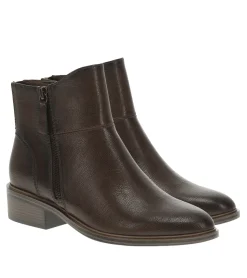 Baretraps Booties-Alona Block Heel Bootie DarkBrown