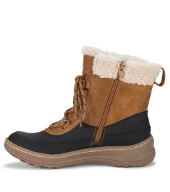 Baretraps Cold Weather Boots-Alta Cold Weather Bootie Cognac/BlackSuede