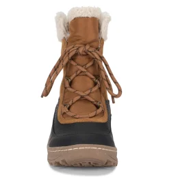 Baretraps Cold Weather Boots-Alta Cold Weather Bootie Cognac/BlackSuede