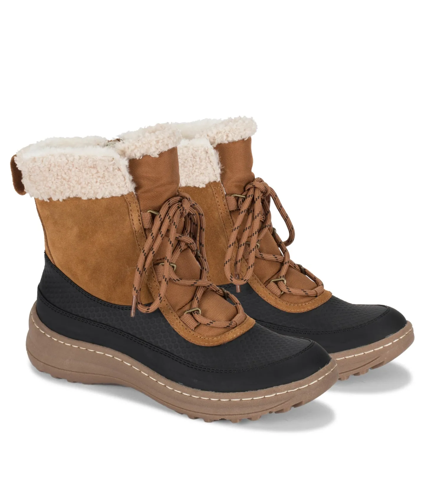 Baretraps Cold Weather Boots-Alta Cold Weather Bootie Cognac/BlackSuede