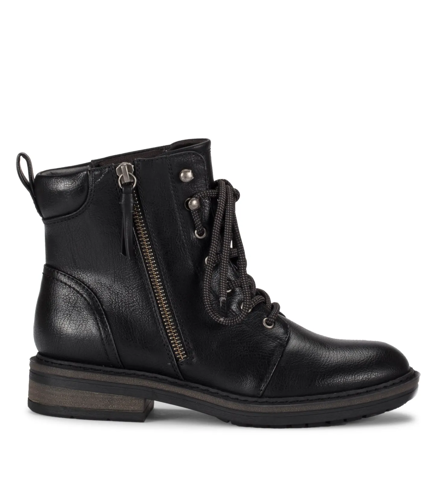 Baretraps Booties-Amysue Lace Up Bootie Black