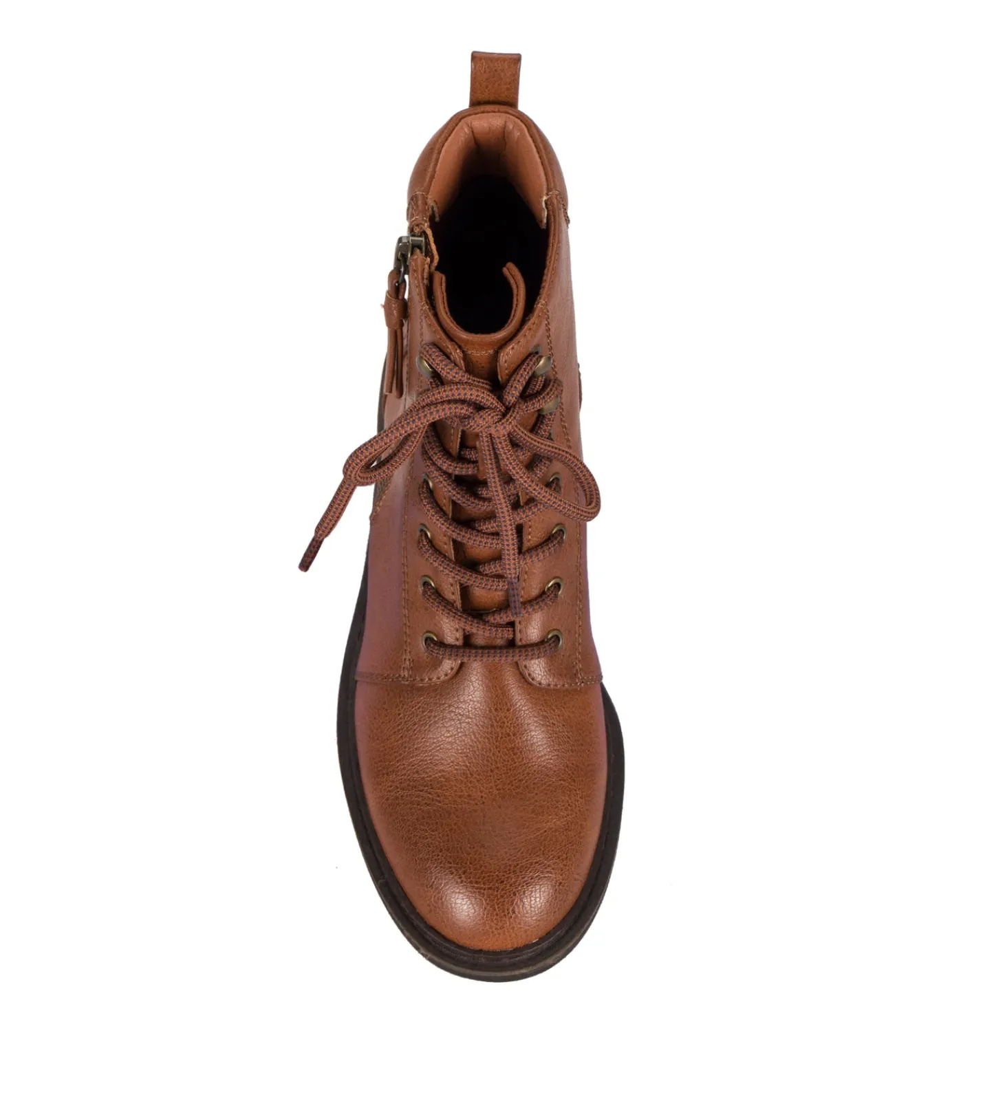 Baretraps Booties-Amysue Lace Up Bootie Cognac