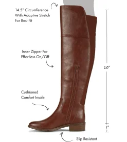 Baretraps Knee High Boots-Anika Tall Boot Mahogany