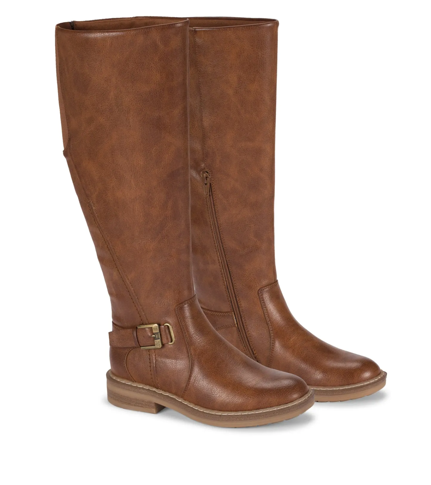 Baretraps Knee High Boots-Autumn Riding Boot Cognac
