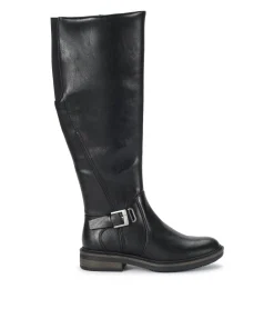 Baretraps Wide Calf Boots|Knee High Boots-Autumn Wide Calf Riding Boot Black