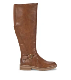 Baretraps Wide Calf Boots|Knee High Boots-Autumn Wide Calf Riding Boot Cognac