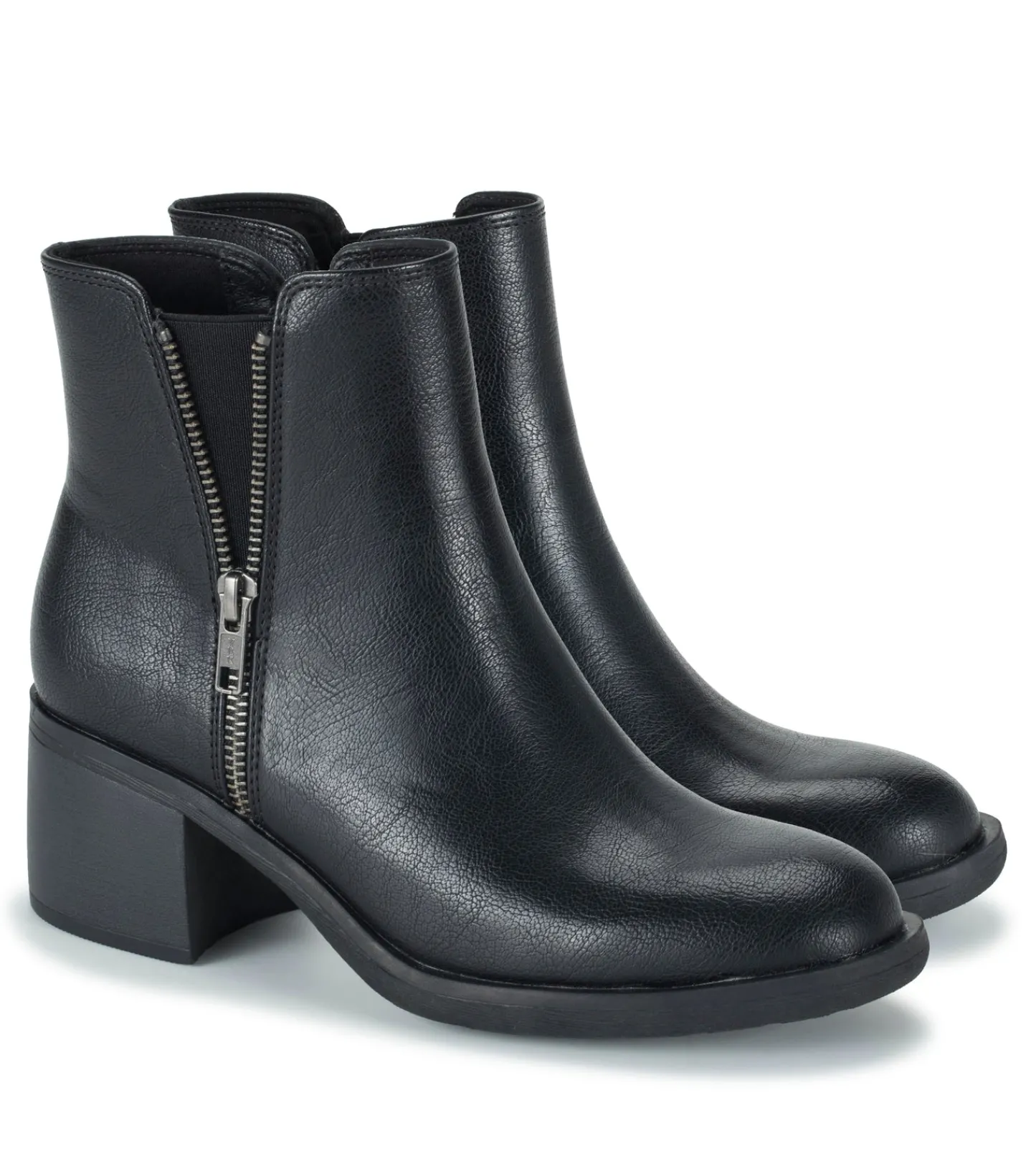 Baretraps Booties-Avery Block Heel Bootie Black