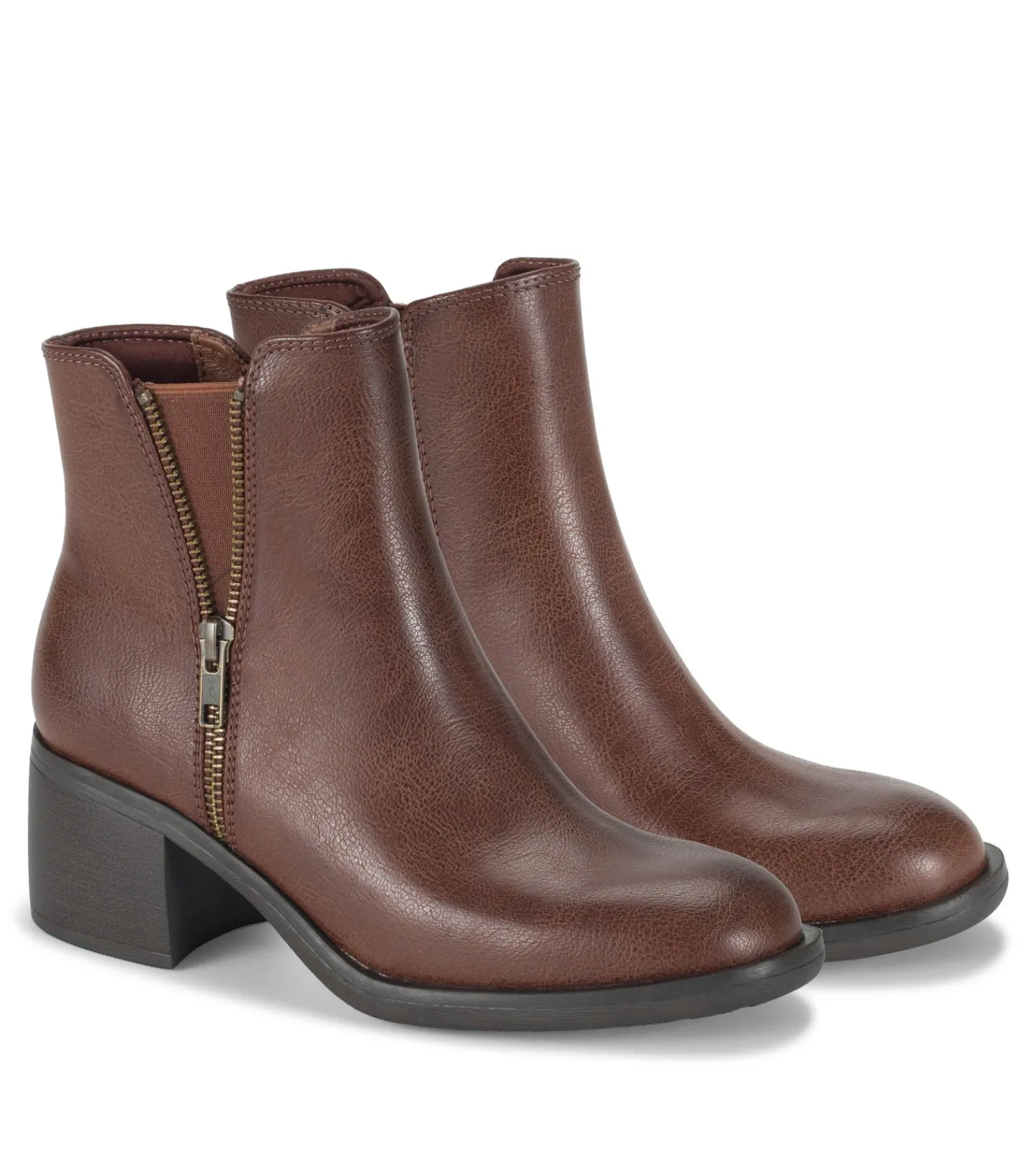 Baretraps Booties-Avery Block Heel Bootie Oak