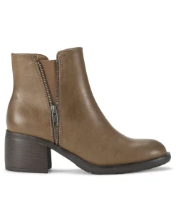 Baretraps Booties-Avery Block Heel Bootie Truffle