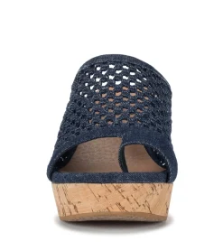 Baretraps Wedge Sandals|Slides & Slip On Sandals-Bethie Wedge Sandal DarkDenim