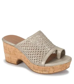Baretraps Wedge Sandals|Slides & Slip On Sandals-Bethie Wedge Sandal Champagne