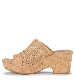 Baretraps Wedge Sandals|Slides & Slip On Sandals-Bethie Wedge Sandal NaturalCork