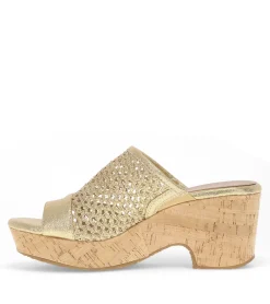 Baretraps Wedge Sandals|Slides & Slip On Sandals-Bethie Wedge Sandal OldGold