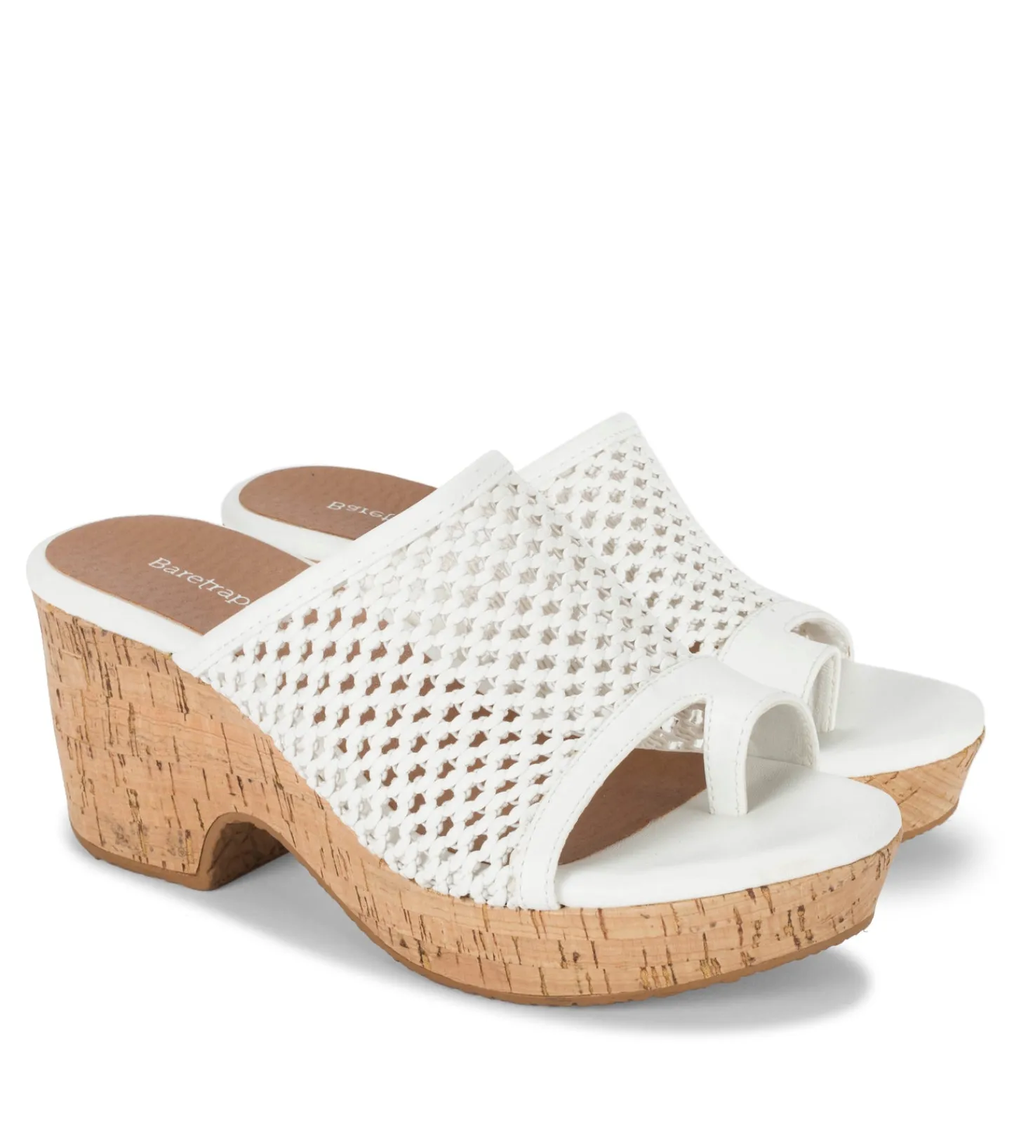 Baretraps Slides & Slip On Sandals|Wedge Sandals-Bethie Wedge Sandal White