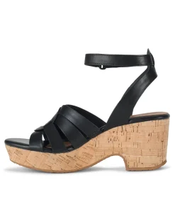 Baretraps Wedge Sandals-Bonita Wedge Sandal Black