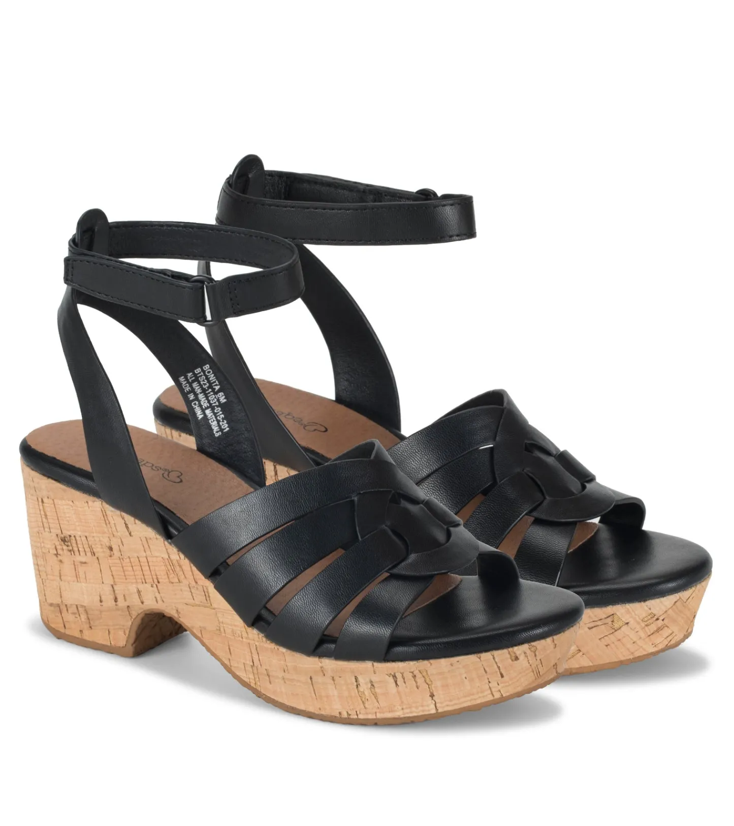Baretraps Wedge Sandals-Bonita Wedge Sandal Black