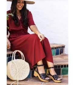 Baretraps Wedge Sandals-Bonita Wedge Sandal Black