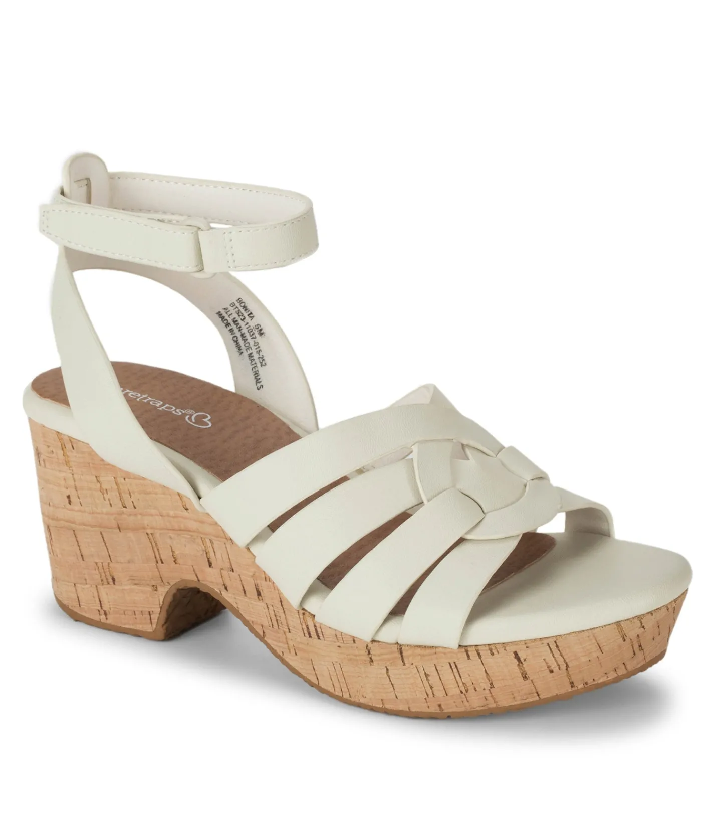 Baretraps Wedge Sandals-Bonita Wedge Sandal Cream