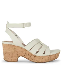 Baretraps Wedge Sandals-Bonita Wedge Sandal Cream