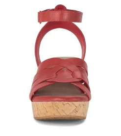 Baretraps Wedge Sandals-Bonita Wedge Sandal Red