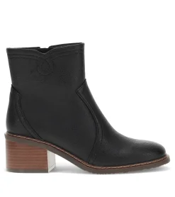 Baretraps Booties-Calloway Block Heel Bootie Black