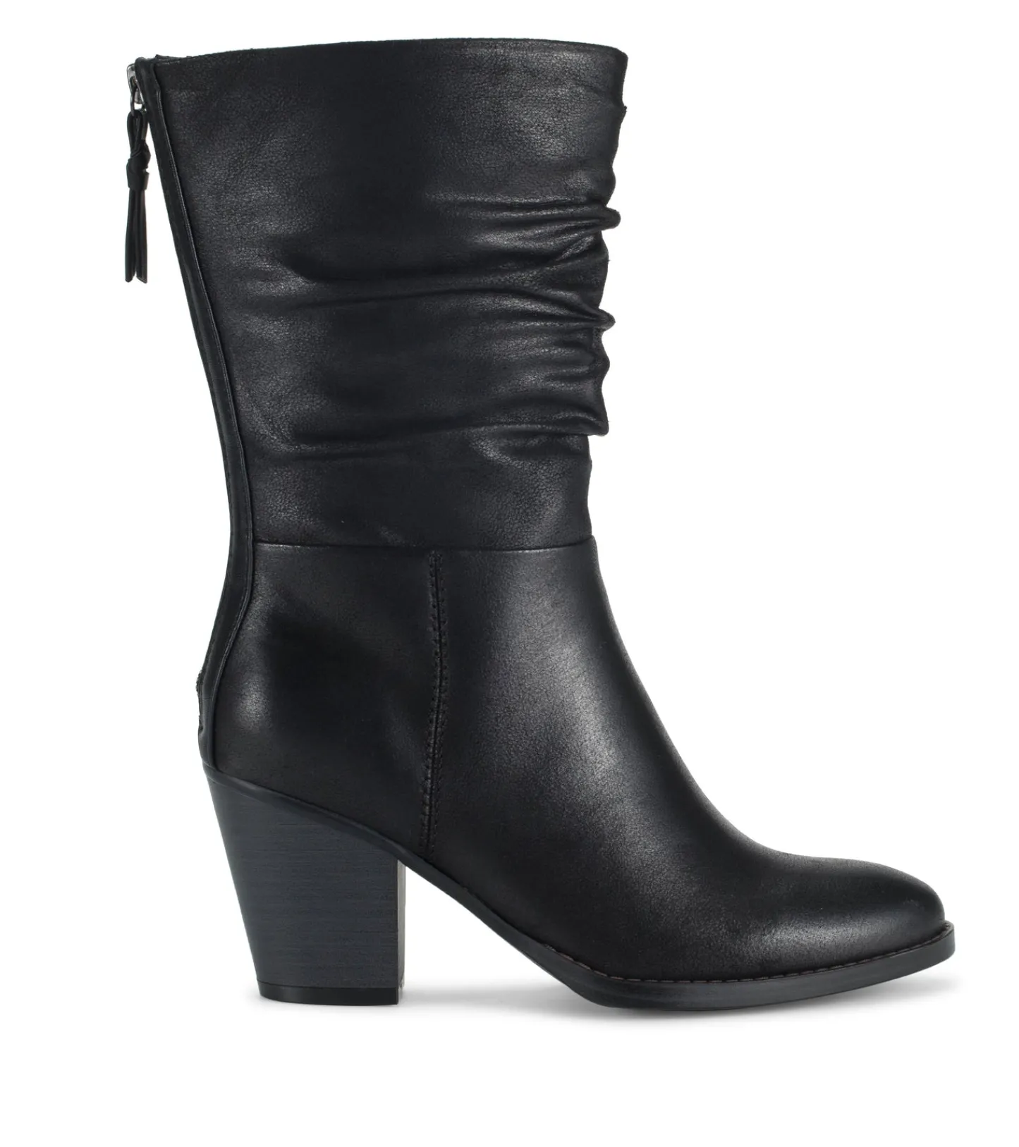 Baretraps Knee High Boots-Camila Mid Calf Boot Black