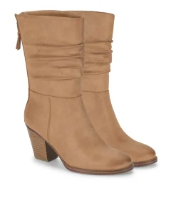 Baretraps Knee High Boots-Camila Mid Calf Boot SaltedCaramel