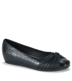 Baretraps Flats & Loafers-Chainey Casual Flat BlackCroco