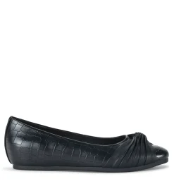 Baretraps Flats & Loafers-Chainey Casual Flat BlackCroco