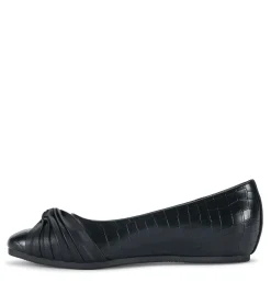 Baretraps Flats & Loafers-Chainey Casual Flat BlackCroco