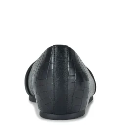 Baretraps Flats & Loafers-Chainey Casual Flat BlackCroco