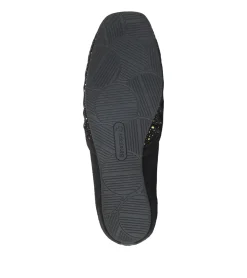 Baretraps Flats & Loafers-Charlie Flat Black/OldGold
