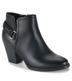 Baretraps Booties-Charlotte Block Heel Bootie Black