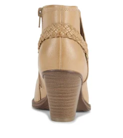 Baretraps Booties-Charlotte Block Heel Bootie Camel