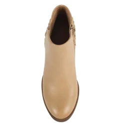 Baretraps Booties-Charlotte Block Heel Bootie Camel