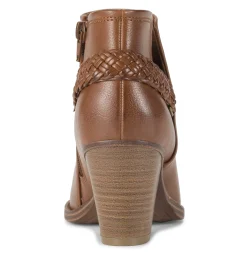 Baretraps Booties-Charlotte Block Heel Bootie Walnut