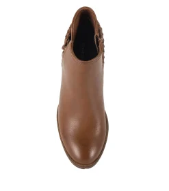 Baretraps Booties-Charlotte Block Heel Bootie Walnut