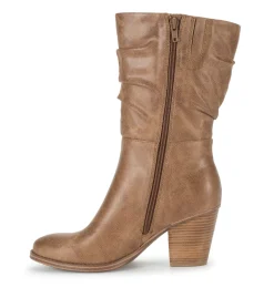 Baretraps Knee High Boots-Cheyenne Mid Calf Boot Auburn