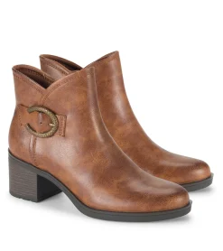 Baretraps Booties-Christine Bootie Brown