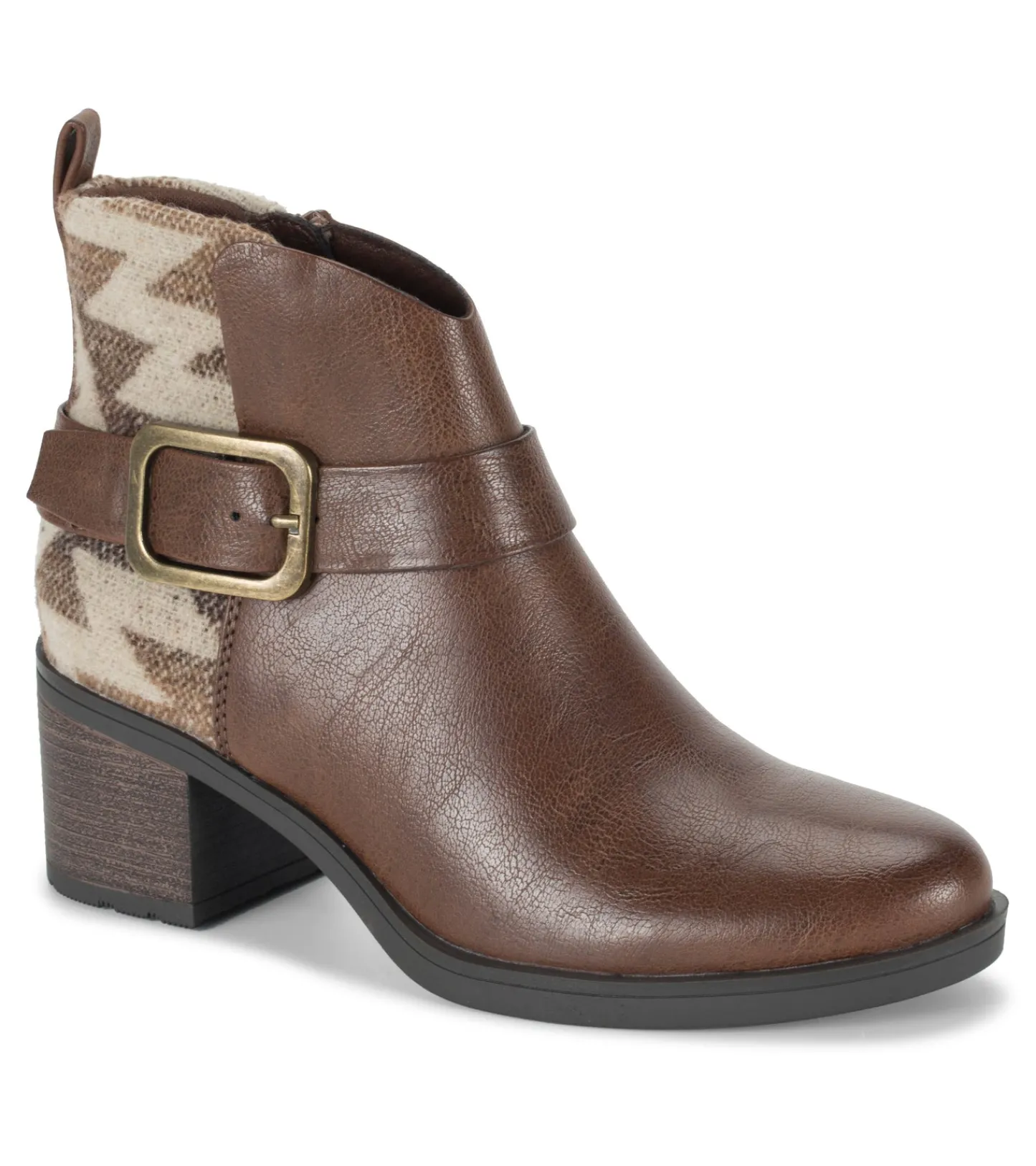 Baretraps Booties-Colorado Block Heel Bootie DarkBrown