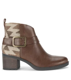 Baretraps Booties-Colorado Block Heel Bootie DarkBrown