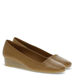 Baretraps Flats & Loafers|Dress Shoes-Covette Wedge Slip On Walnut