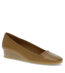 Baretraps Flats & Loafers|Dress Shoes-Covette Wedge Slip On Walnut