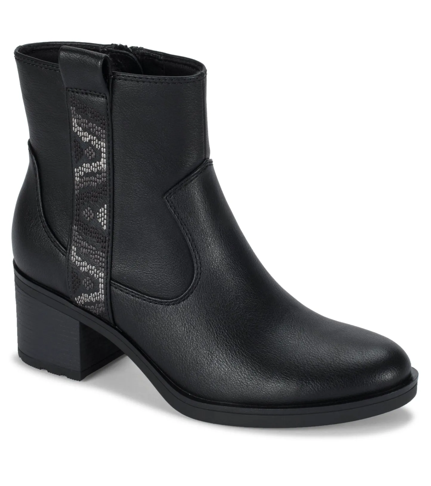 Baretraps Booties-Covina Block Heel Bootie Black