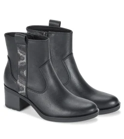 Baretraps Booties-Covina Block Heel Bootie Black
