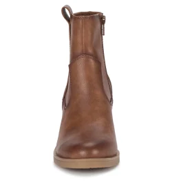 Baretraps Booties-Covina Block Heel Bootie BrushBrown