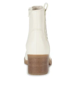 Baretraps Booties-Covina Block Heel Bootie Cream