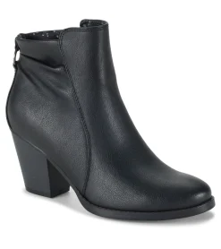Baretraps Booties-Crystal Block Heel Bootie Black